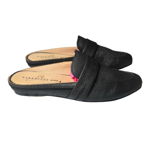 Naked Feet Women’s Black “Smoking Slipper” Slip-On Loafer 2017 Spring Collection - Picture 3 of 8